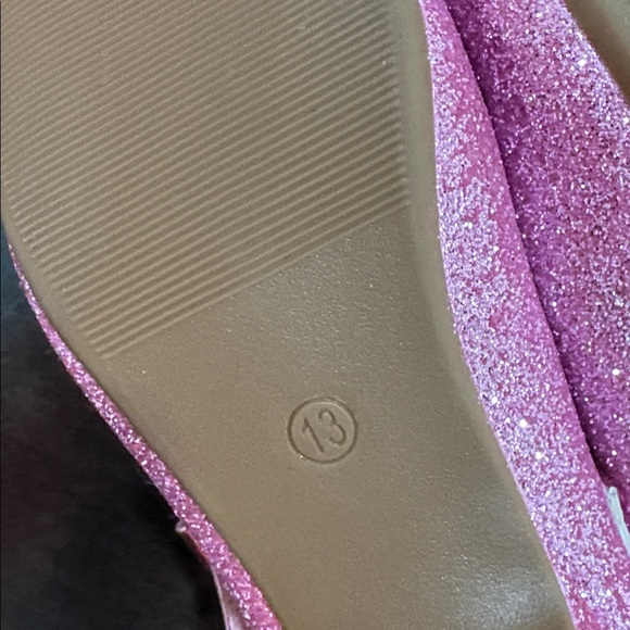 New! Glittery Pink Mary Jane Shoes for Kids size 13 - Picture 5 of 5